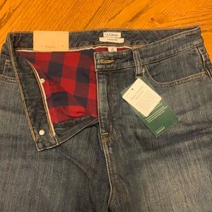 Never worn LL Bean Classic Fit Jeans